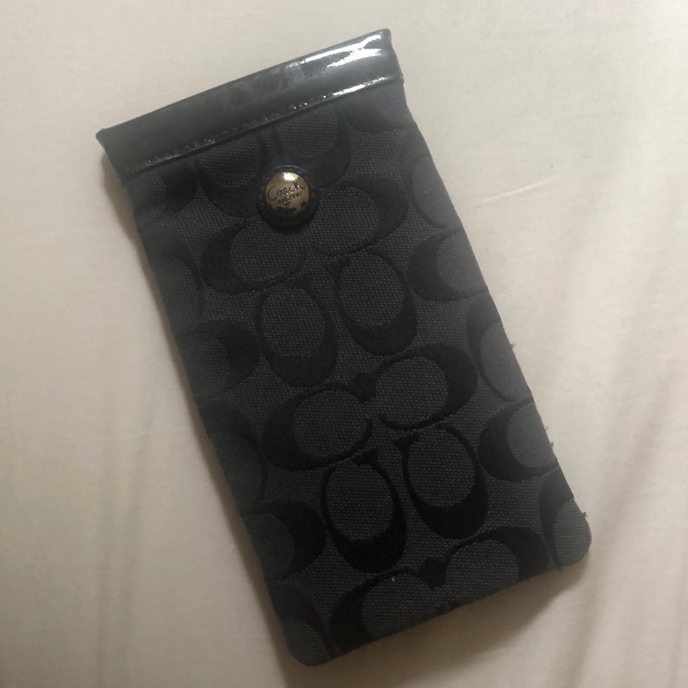Black Coach Sun/Eyeglass Wallet